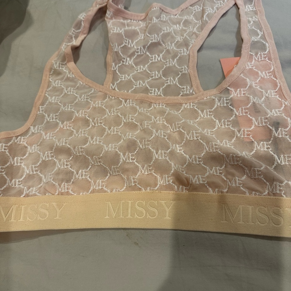 NWT Missy Empire mesh bralette size 8